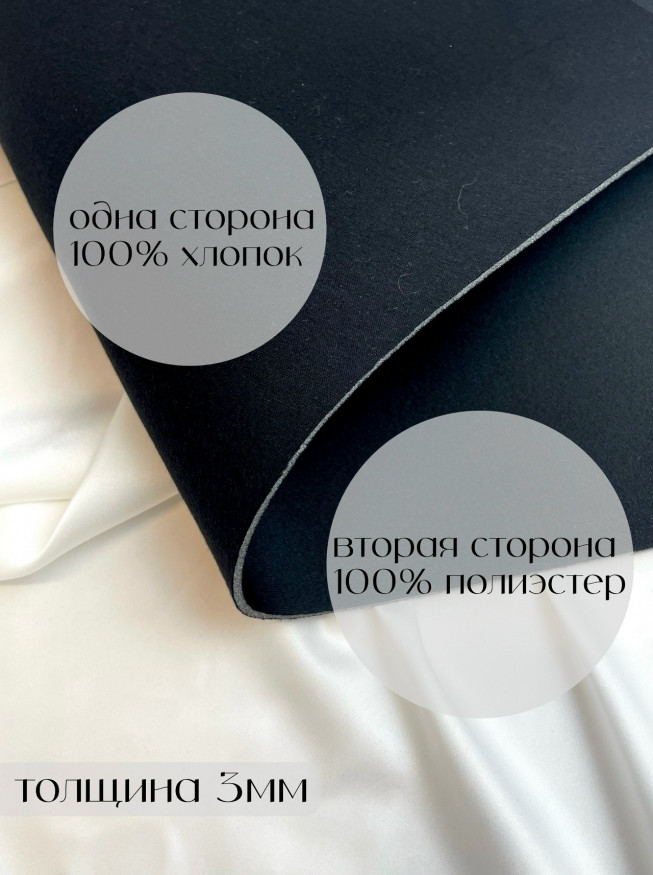 Бельевой поролон 30см*50см, черный(02).